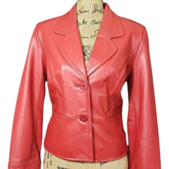 i.e. Red Leather Jacket - Picture 1 of 11